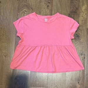 Pink Girls Baby Doll Top